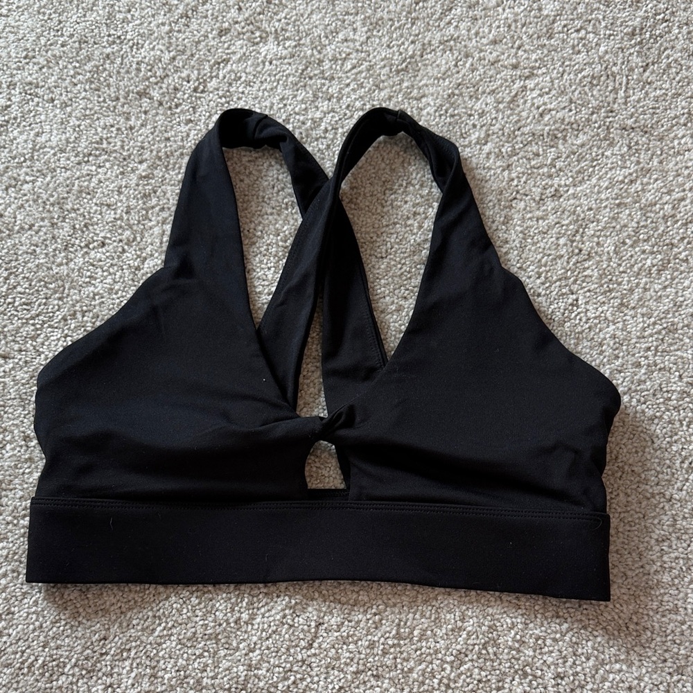 Black Fabletics Sports Bra